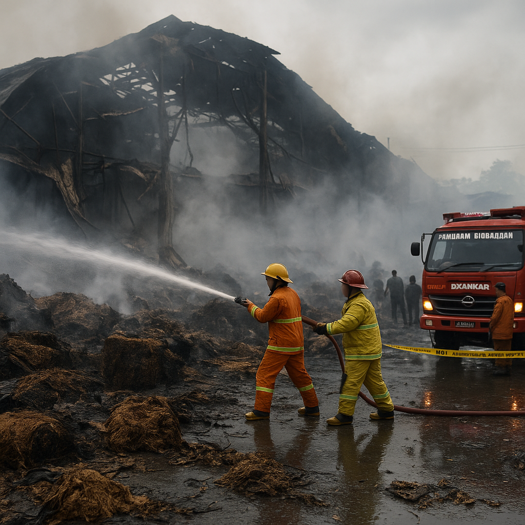 Kebakaran Hanguskan Gudang Tembakau di Bondowoso, Api Berhasil Dipadamkan Setelah 4 Jam