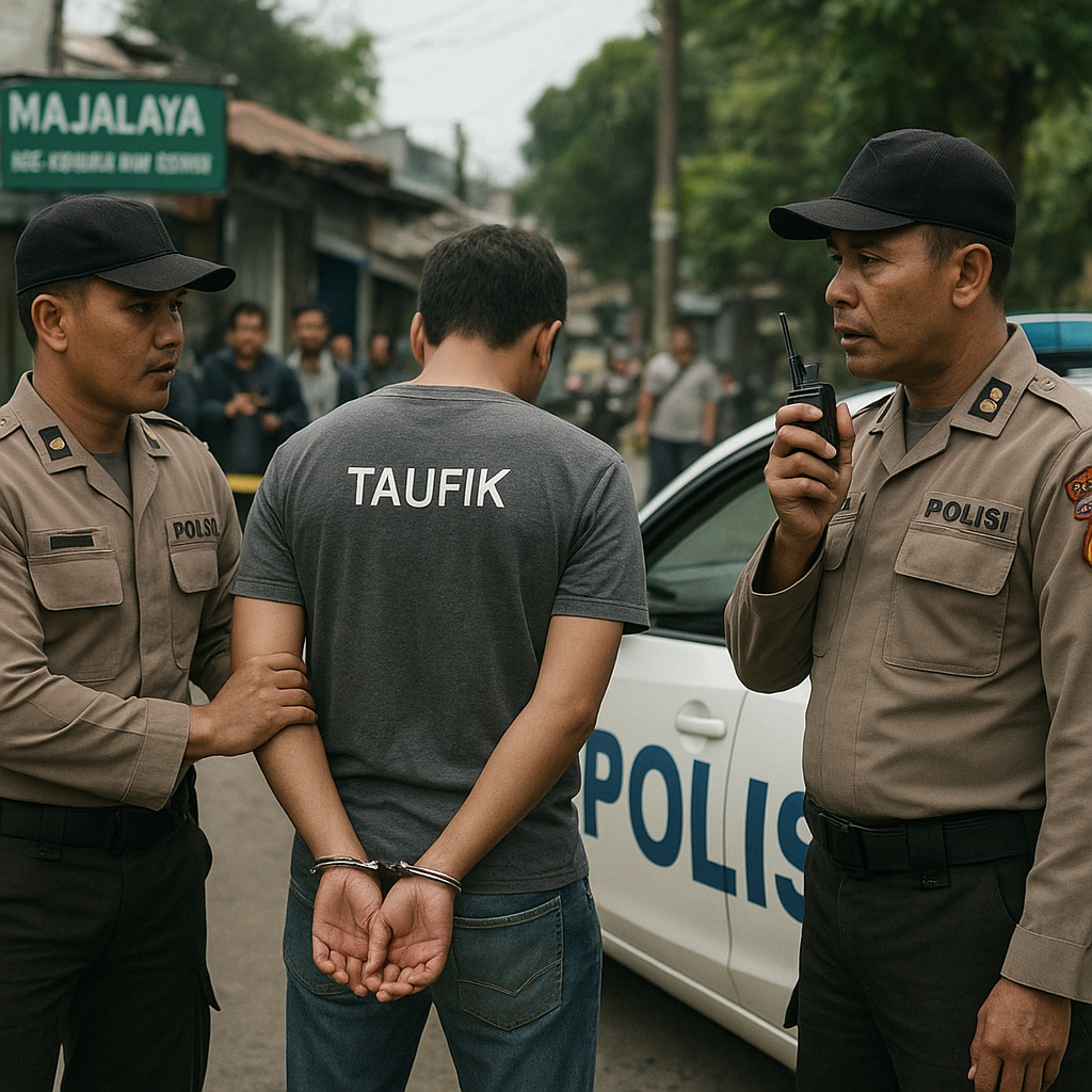 FULL! Polisi Beberkan Kronologi Penangkapan Taufik di Majalaya, Langsung Ditahan
