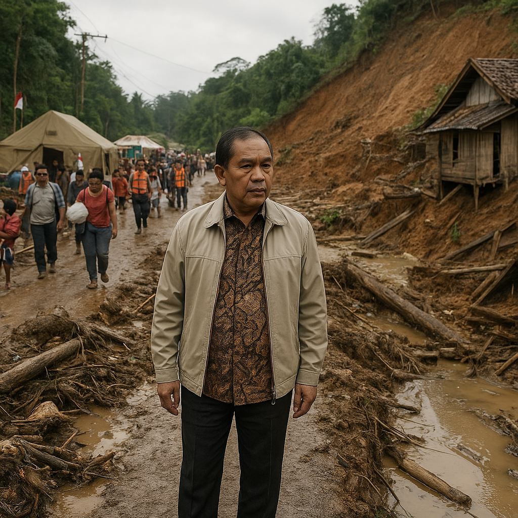 Gubernur Kalimantan Barat Tinjau Kerusakan Akibat Banjir dan Longsor di Kabupaten Sintang