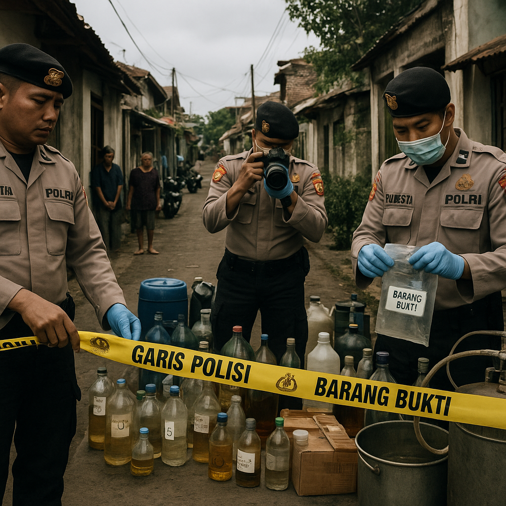 Polresta Bandung Amankan Pabrik Miras Oplosan Pemicu Tewasnya 3 Remaja