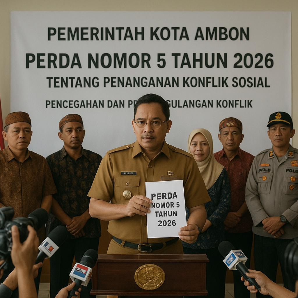 Pemerintah Kota Ambon Terbitkan Perda tentang Penanganan Konflik Sosial