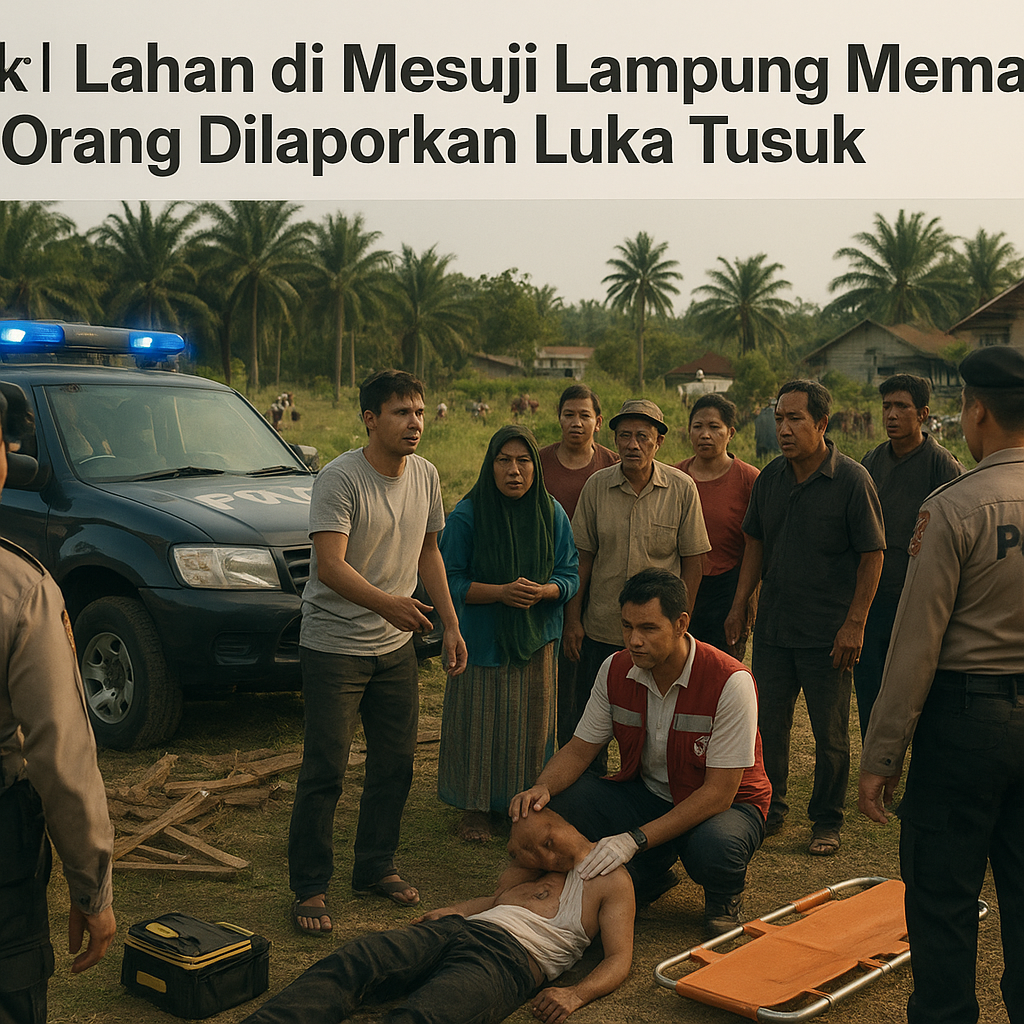 Konflik Lahan di Mesuji Lampung Memanas, Satu Orang Dilaporkan Luka Tusuk