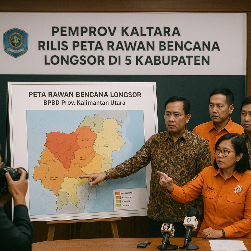 Pemprov Kaltara Rilis Peta Rawan Bencana Longsor di 5 Kabupaten