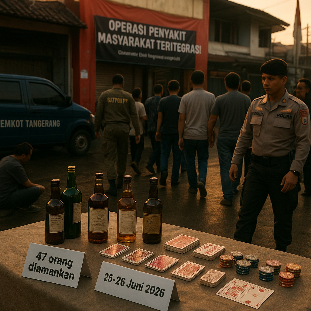 Pemkot Tangerang Gelar Operasi Penyakit Masyarakat Terintegrasi