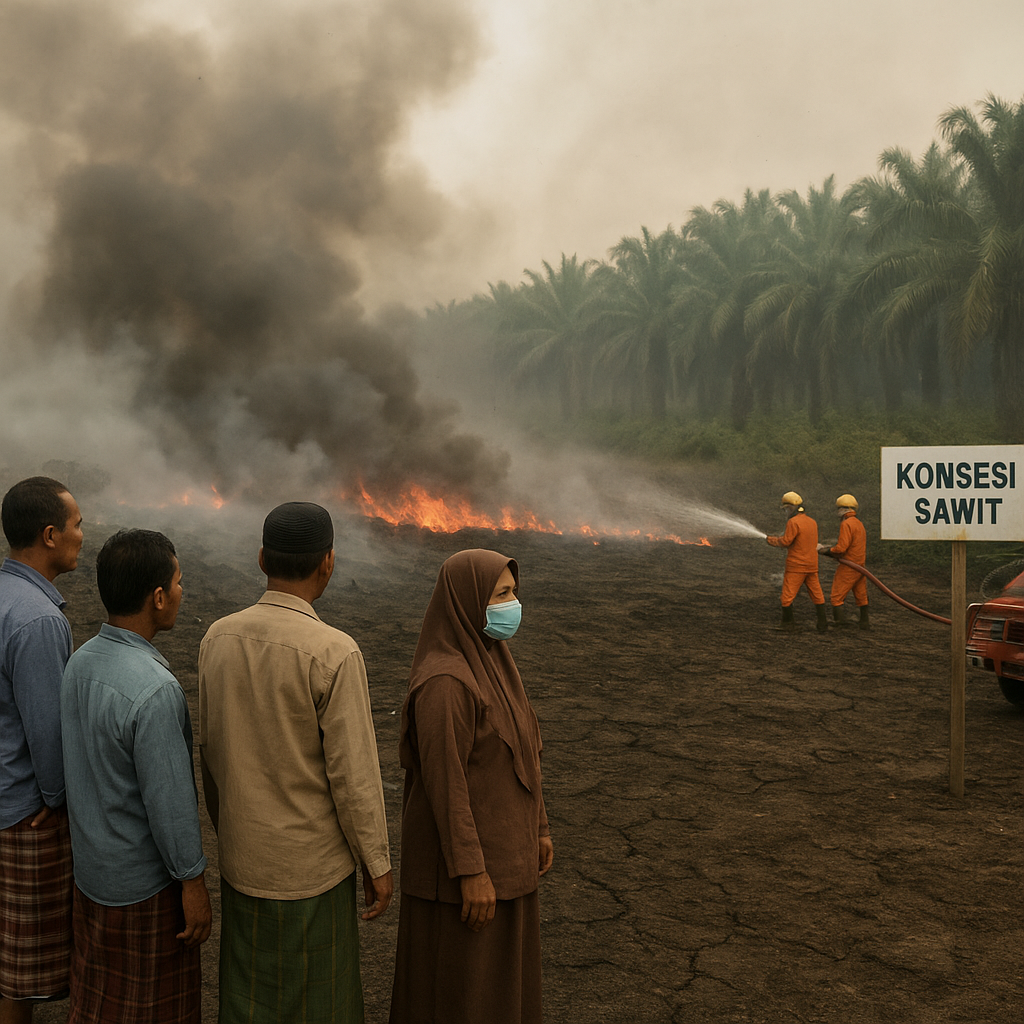 Karhutla: Warga Aceh Barat terdampak kebakaran di tepi konsesi sawit