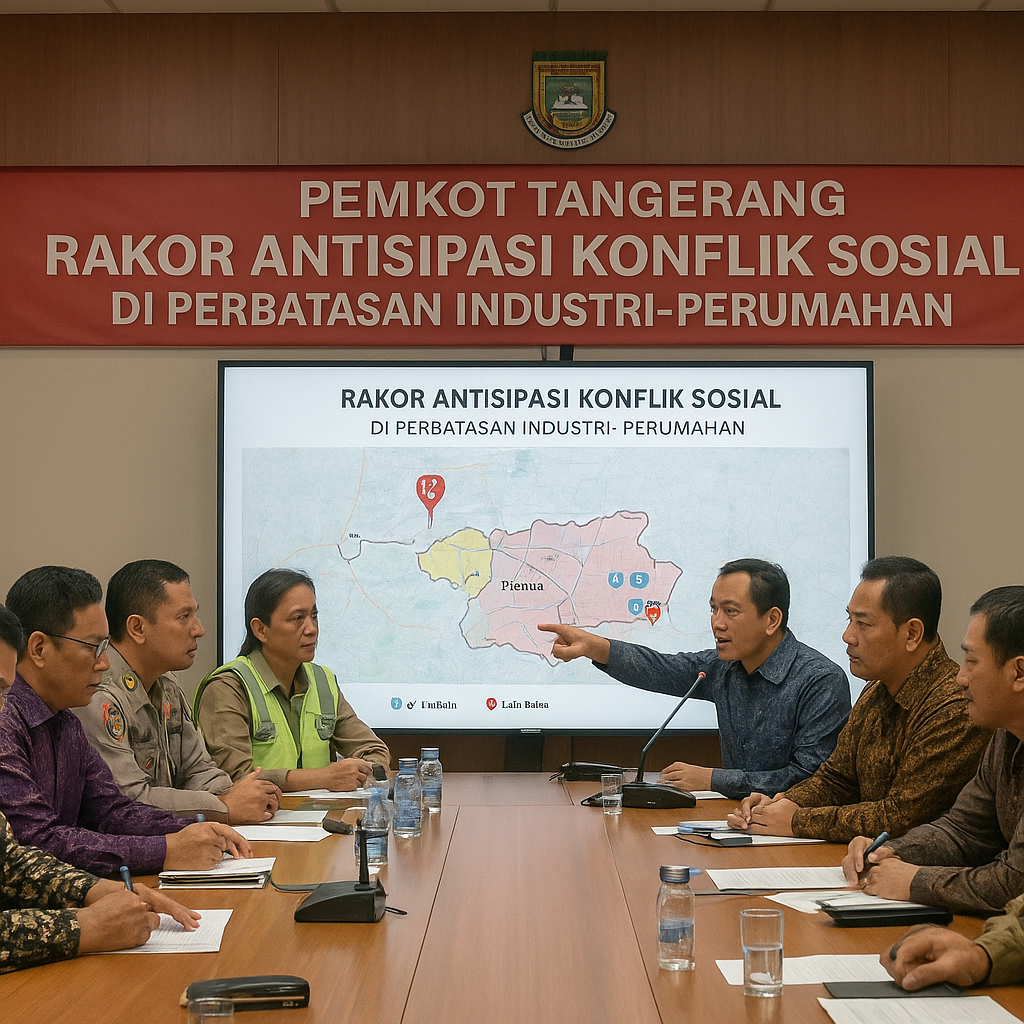 Pemkot Tangerang Gelar Rakor Antisipasi Konflik Sosial di Perbatasan Industri