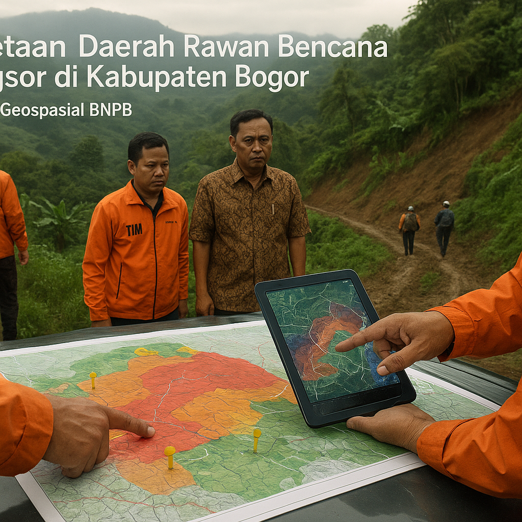 Pemetaan Daerah Rawan Bencana Longsor di Kabupaten Bogor: Analisis Geospasial BNPB