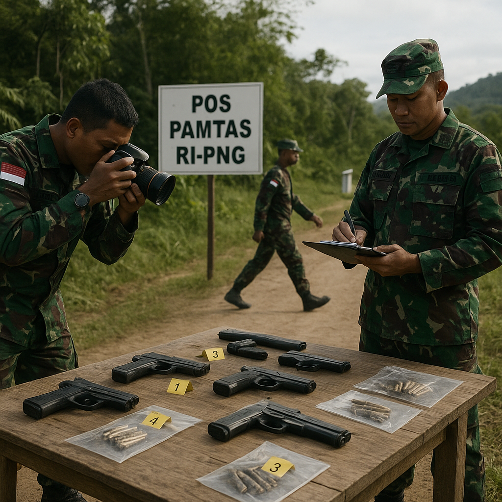 Kebijakan Satgas Pamtas RI-PNG dalam Menekan Penyebaran Senjata Ilegal di Perbatasan