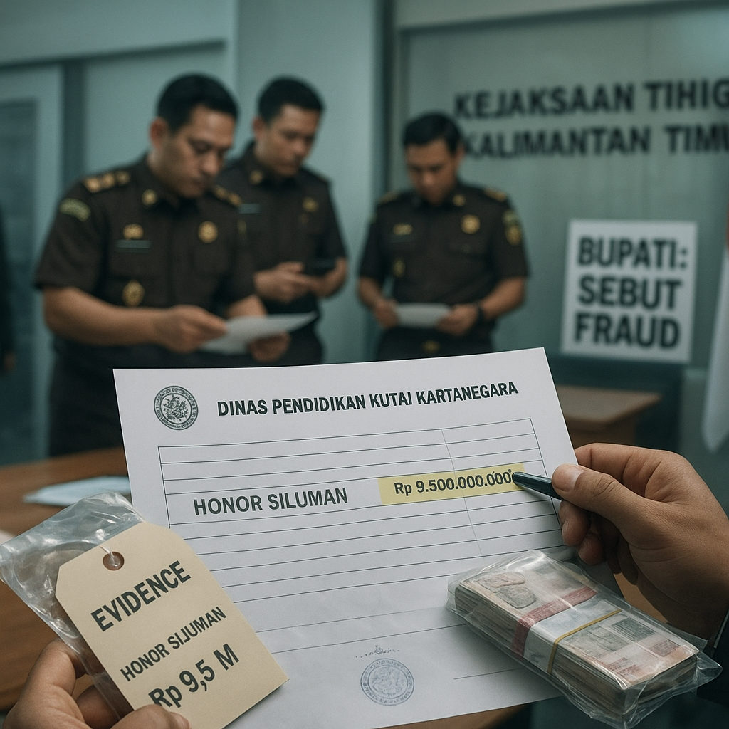 Kejati Kaltim Mulai Selidiki Honor Siluman Rp 9,5 M di Kukar, Bupati Sebut Fraud