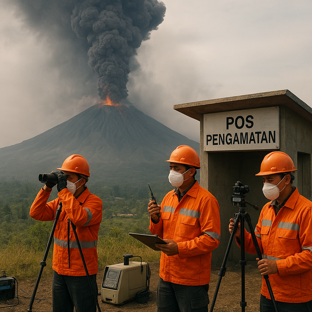 Gunung Semeru Jatim Erupsi dengan Letusan Setinggi 900 Meter