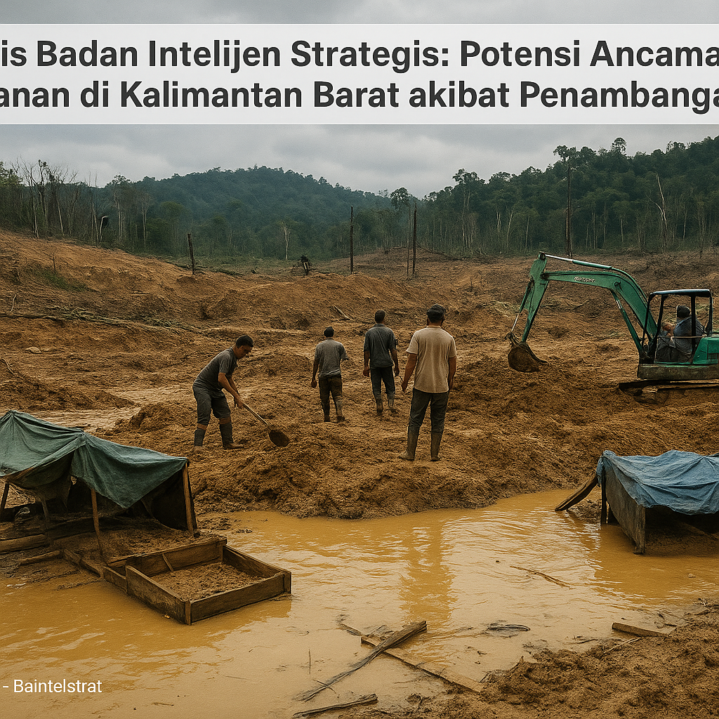 Analisis Badan Intelijen Strategis: Potensi Ancaman Keamanan di Provinsi Kalimantan Barat akibat Aktivitas Penambangan Ilegal