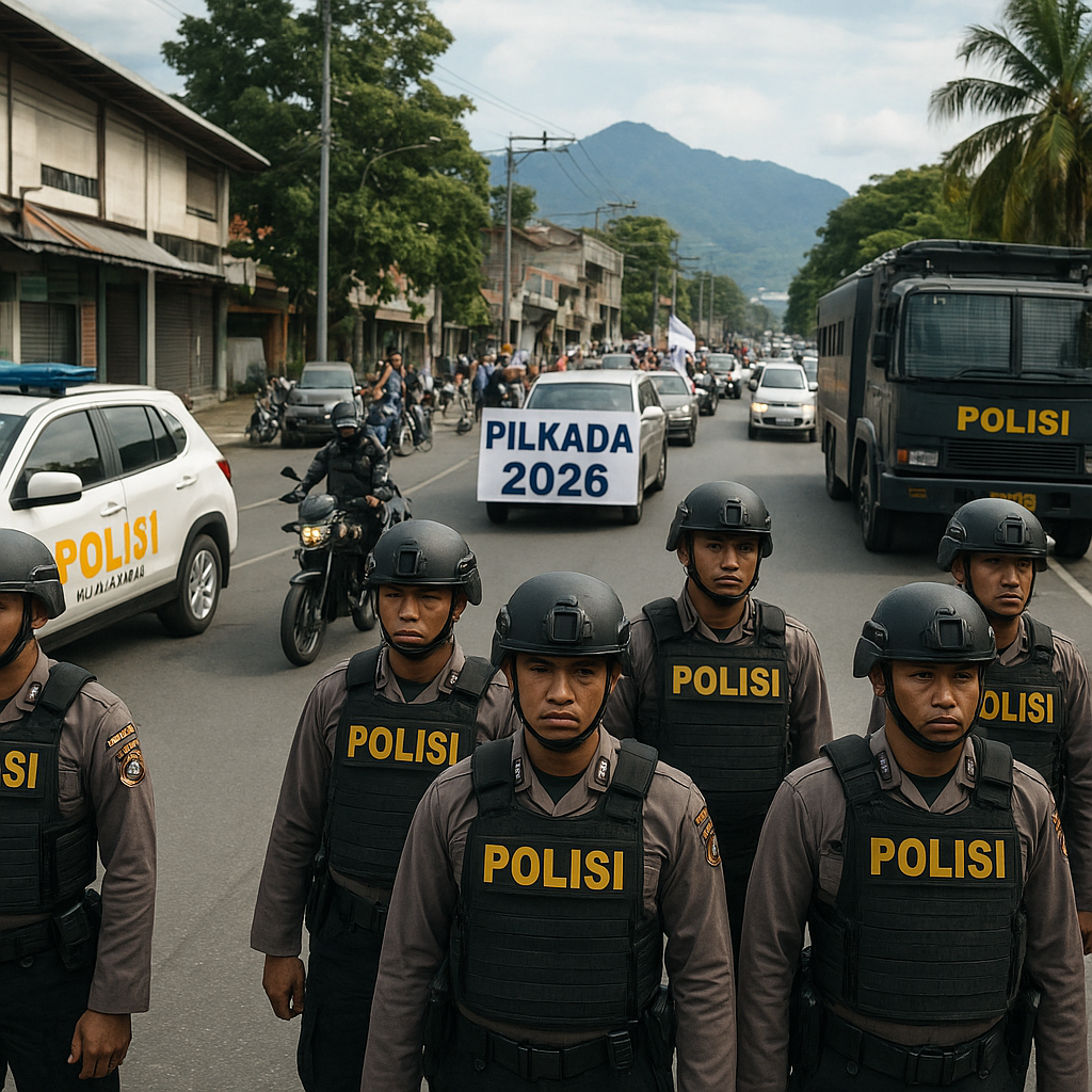 Polda Papua Kerahkan Personel Amankan Konvoi Pendukung Pilkada
