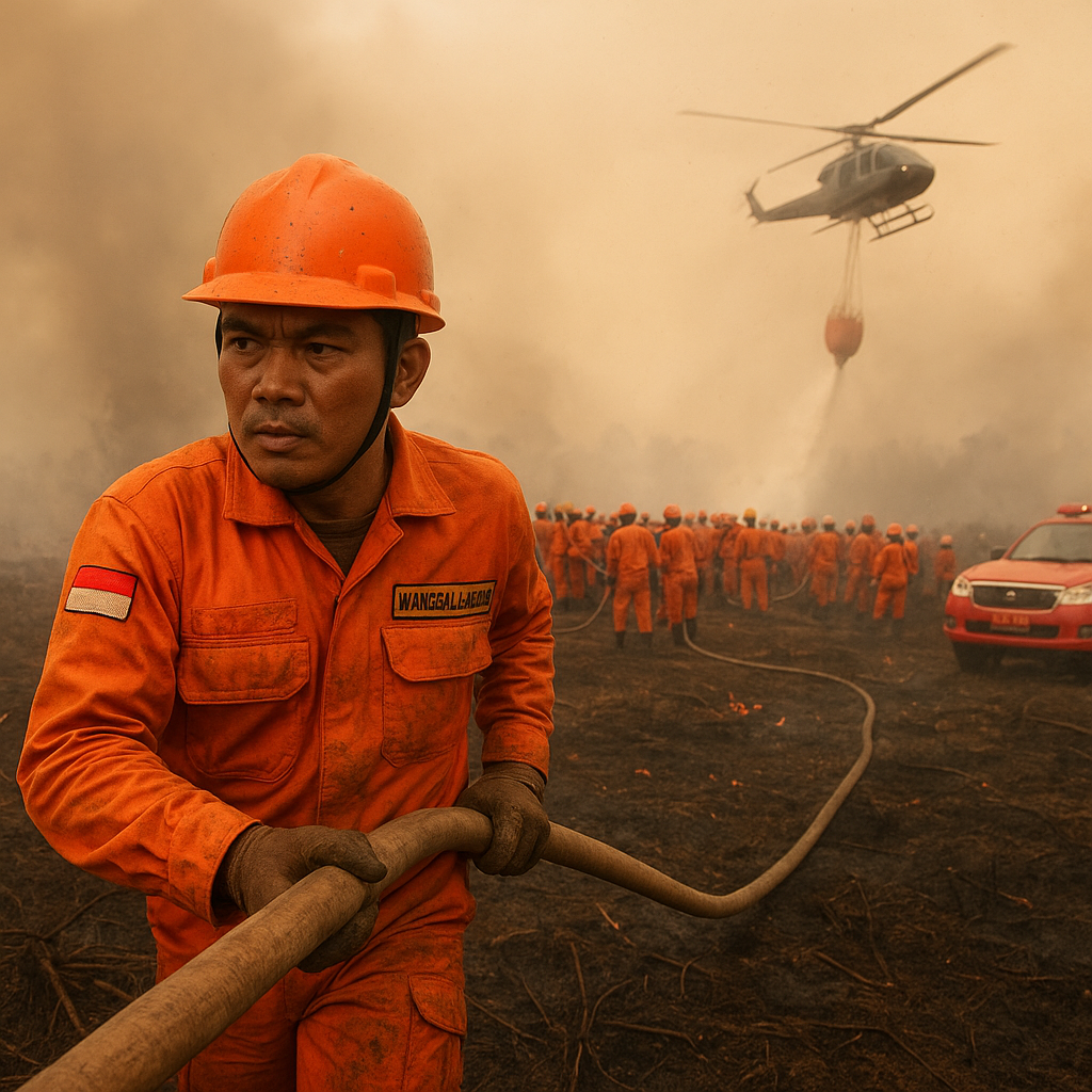 Karhutla 6 Hektare di OKI Sulit Dipadamkan, Manggala Agni Tambah Personel