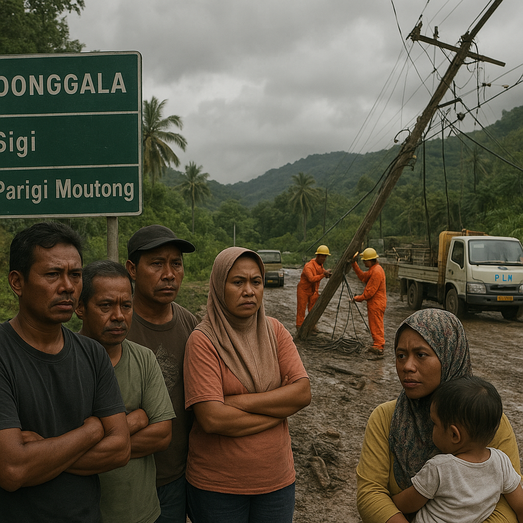 Perbaikan Jaringan Listrik di Sulawesi Tengah Tertunda, Warga Keluhkan Ketidakpastian