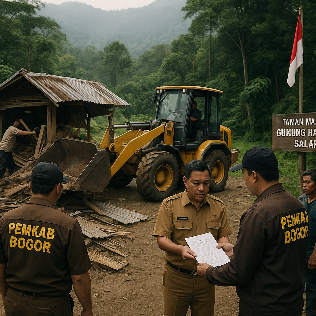 Pemkab Bogor Beri Sanksi Tegas terhadap Perambah Hutan Lindung di Gunung Halimun Salak