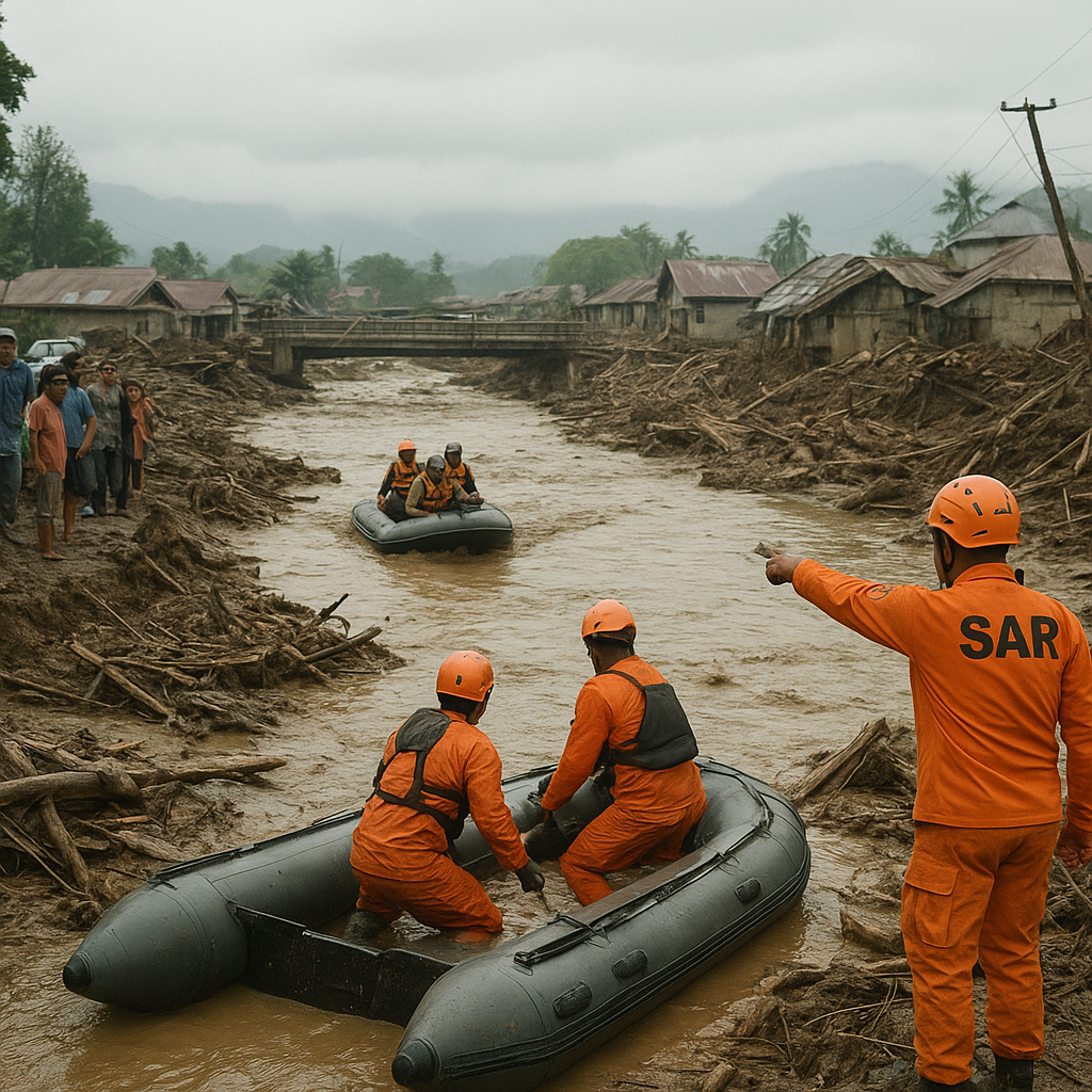 Update Banjir Bandang Sitaro: Pencarian Korban Hilang Dilanjutkan