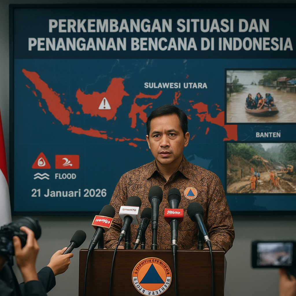 Perkembangan Situasi dan Penanganan Bencana di Indonesia