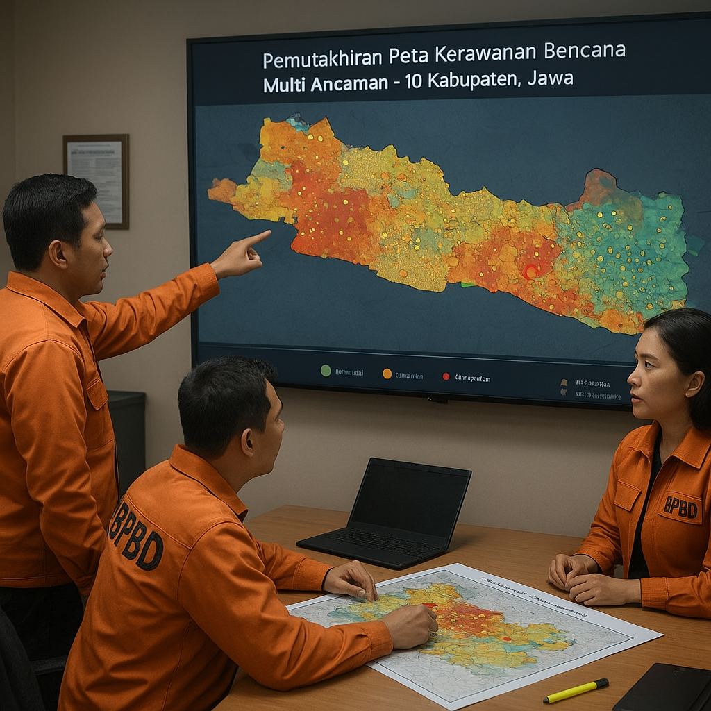 Pemutakhiran Peta Kerawanan Bencana Multi Ancaman untuk 10 Kabupaten di Jawa Barat