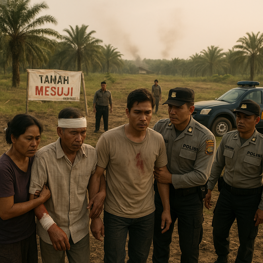 Konflik Lahan di Mesuji Lampun Berakhir Ricuh, 5 Orang Luka