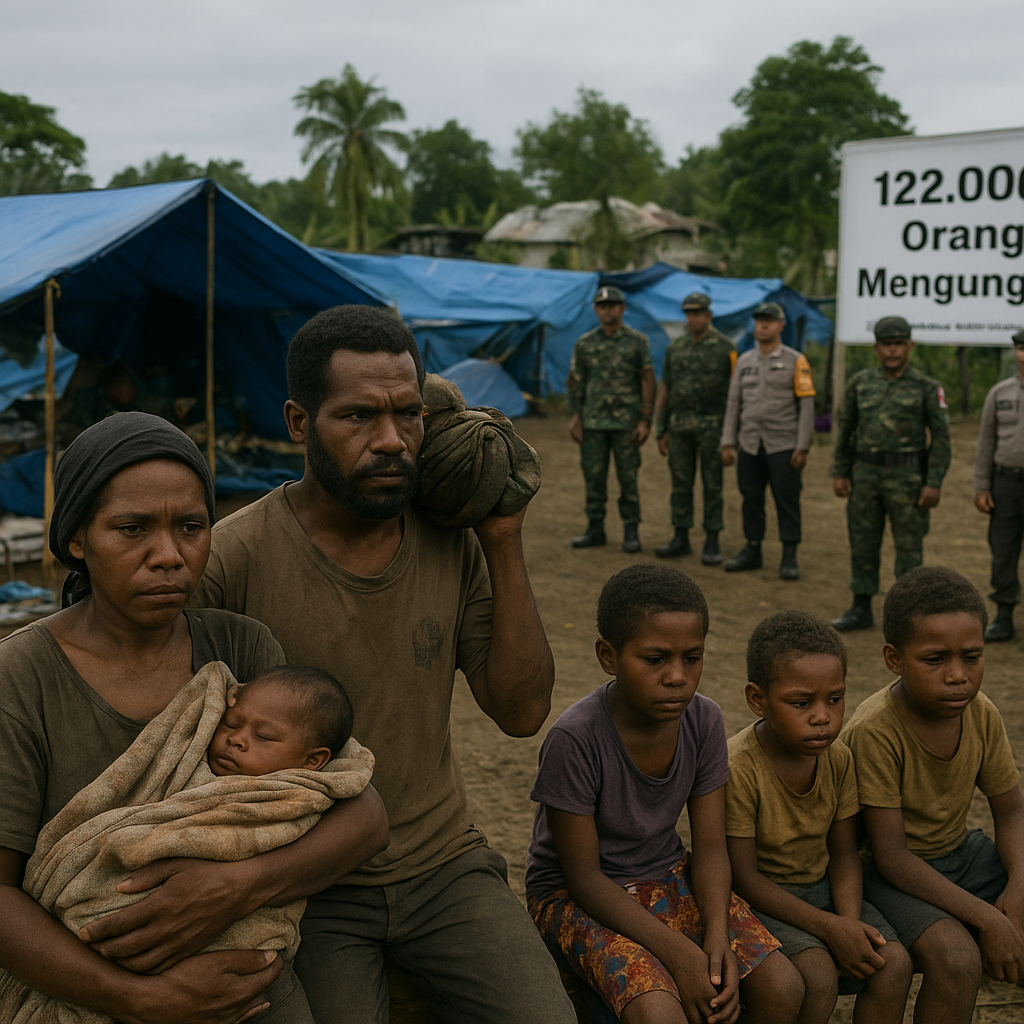 122.000 Orang Mengungsi Imbas Konflik Papua, TNI-Polri Diminta Menahan Diri