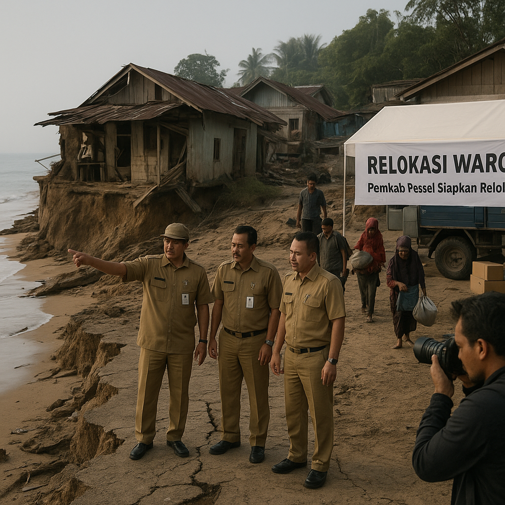 Pemkab Pesisir Selatan Siapkan Relokasi Warga Terdampak Abrasi Pantai
