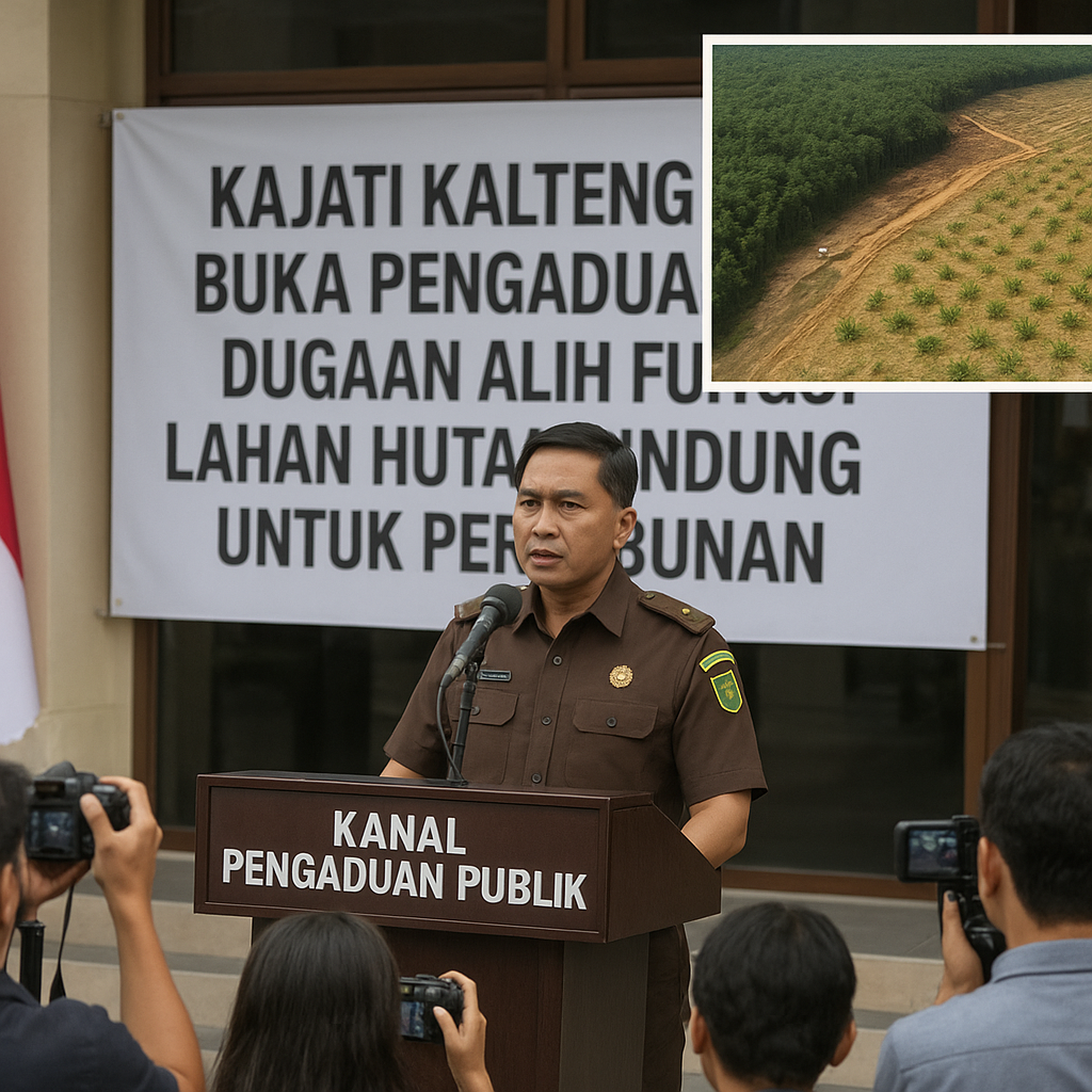 Kajati Kalteng Buka Pengaduan Dugaan Alih Fungsi Lahan Hutan Lindung untuk Perkebunan