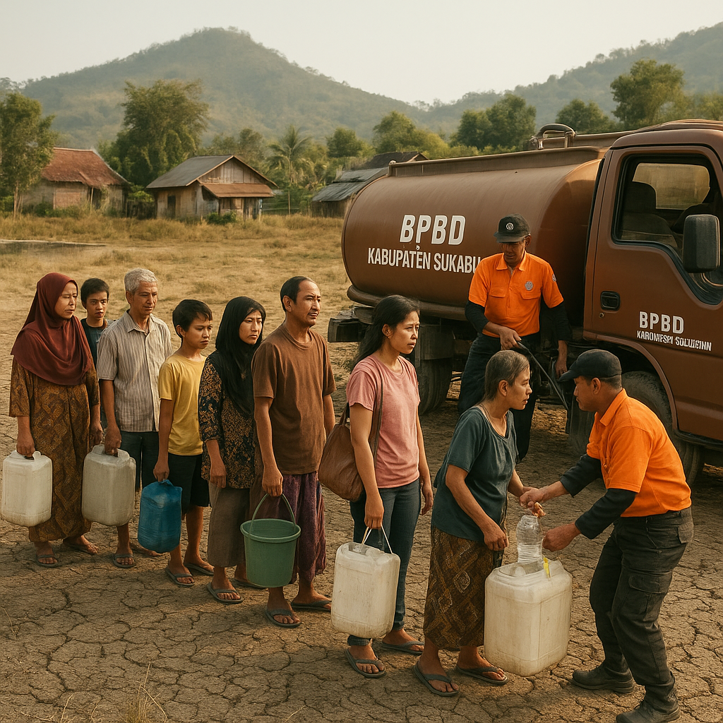 1.000 Orang di Cicurug Sukabumi Diterpa Krisis Air Bersih karena Kekeringan