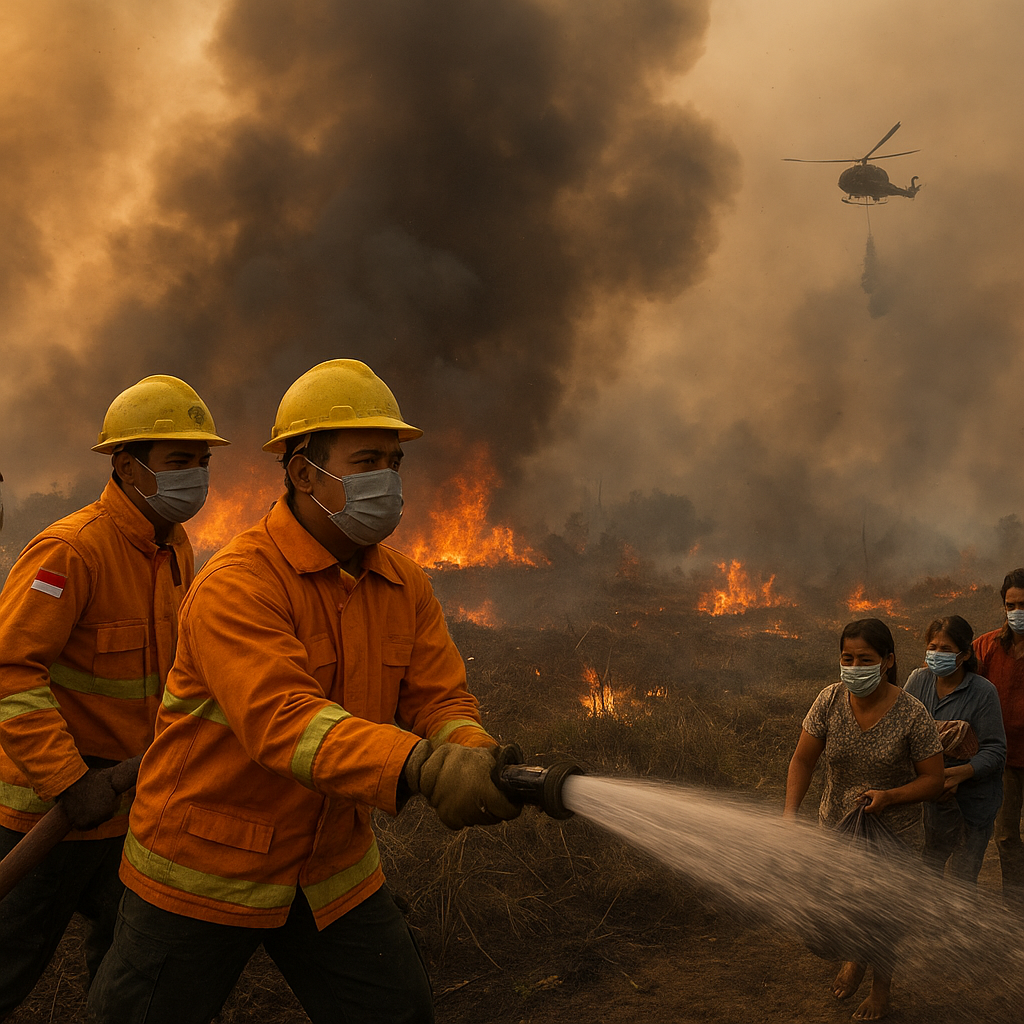 Kebakaran Hutan dan Lahan Meluas di Riau, 5 Kabupaten Siaga Darurat
