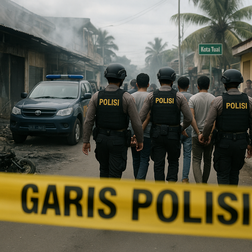 Polda Maluku Amankan 3 Lokasi Pasca Kerusuhan di Kota Tual, 21 Orang Ditangkap