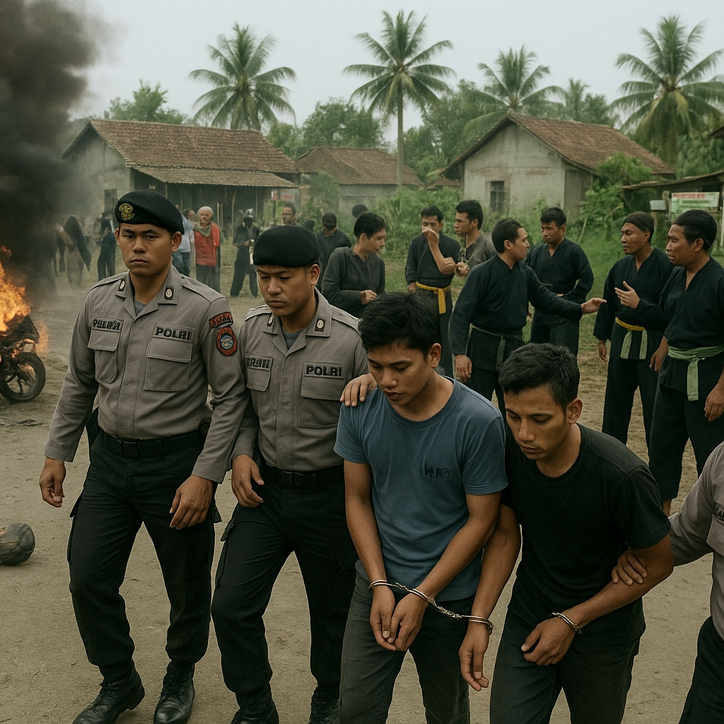 Awal Mula Bentrok Pesilat dengan Warga di Grobogan, Diduga Berawal dari Konvoi hingga Motor Dibakar