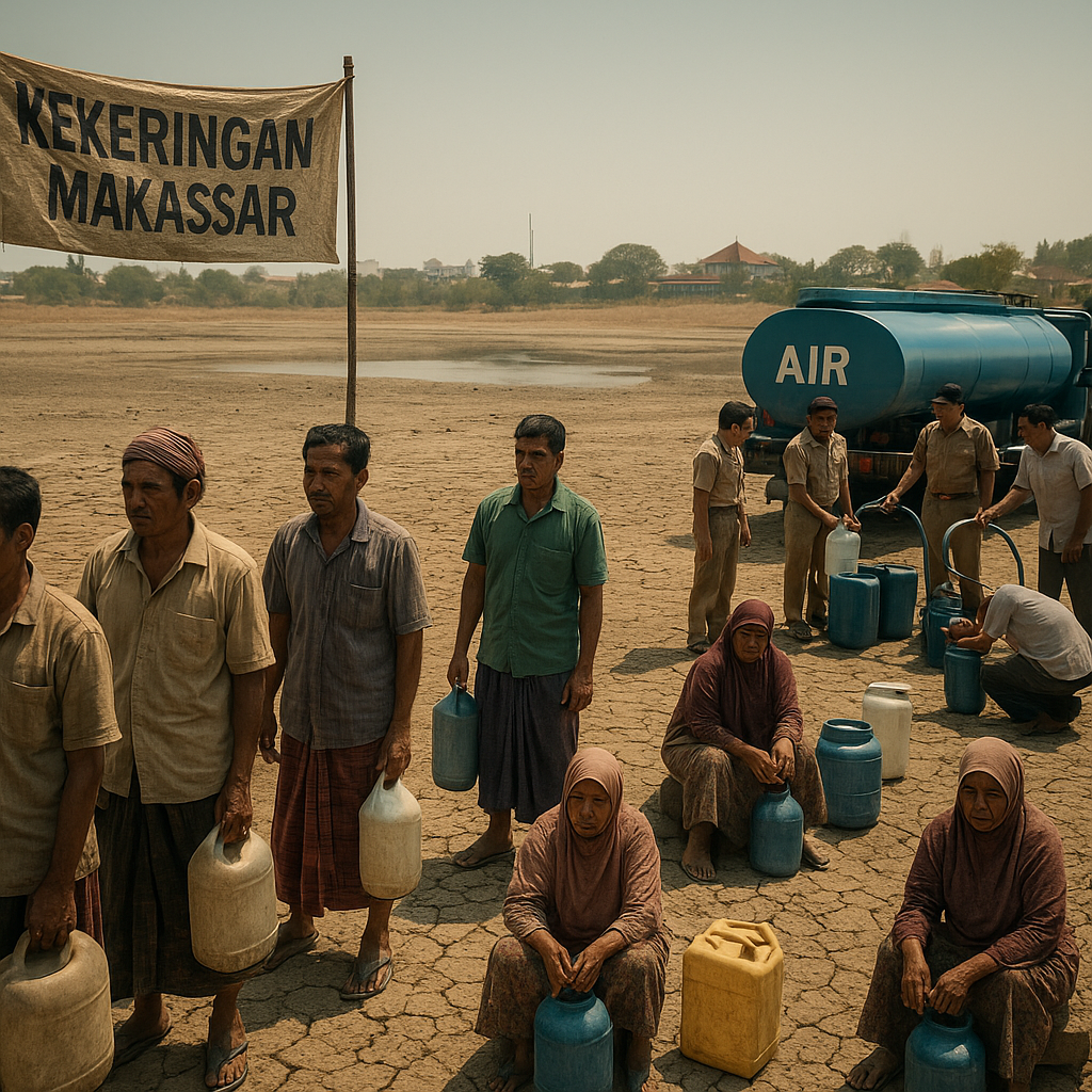 Kekeringan Meluas di Makassar Ancam Puluhan Ribu Jiwa
