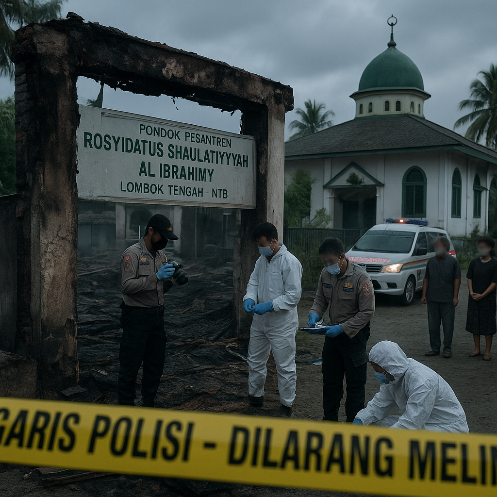 Fakta Baru Kasus Santri Terbakar: Dugaan Bullying Anak Pemilik Ponpes, Polisi Arahkan Surat Damai