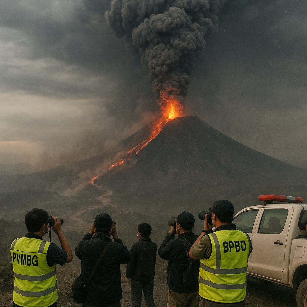 Gunung Semeru Kembali Erupsi Pagi Ini, PVMBG: Waspadai Awan Panas dan Guguran Lava