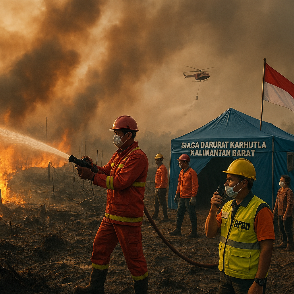 Kebakaran Hutan di Kalimantan Barat Meluas, Gubernur Tetapkan Status Siaga Darurat
