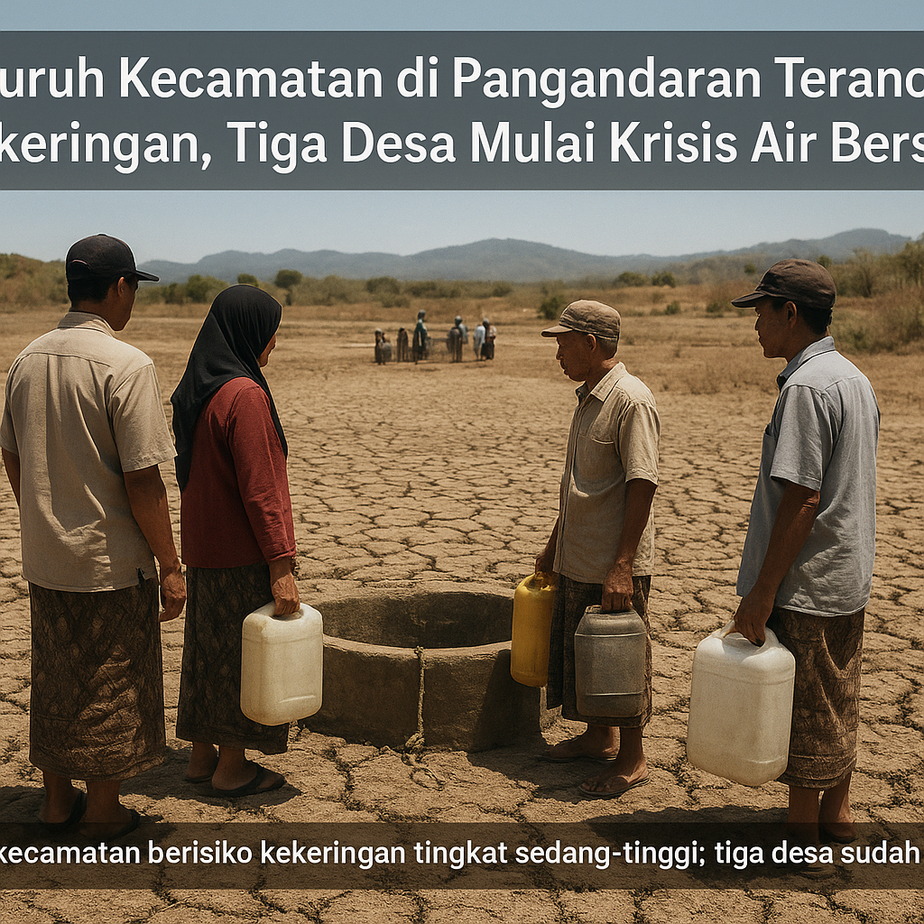 Seluruh Kecamatan di Pangandaran Terancam Kekeringan, Tiga Desa Mulai Krisis Air Bersih