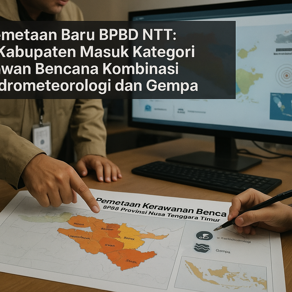 Pemetaan Baru BPBD NTT: 6 Kabupaten Masuk Kategori Rawan Bencana Kombinasi Hidrometeorologi dan Gempa