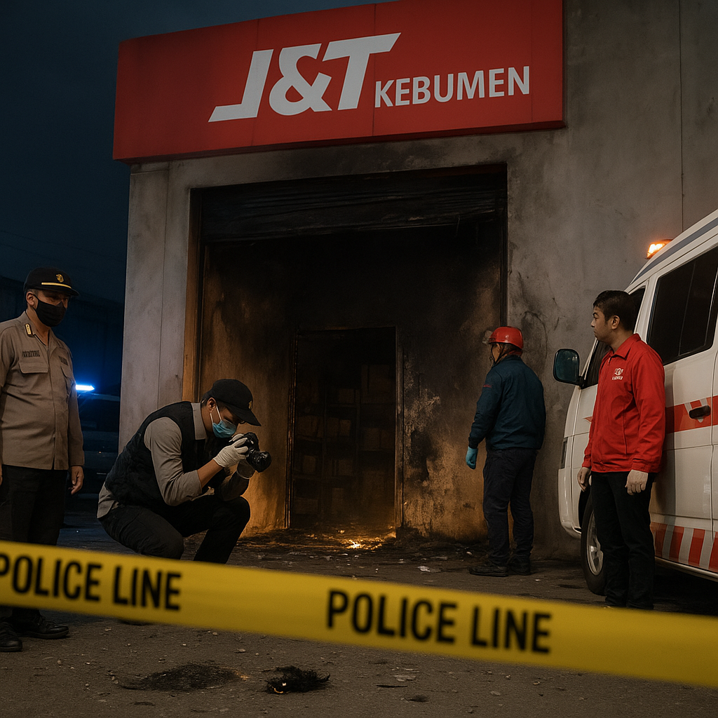 Cari Lawan Berujung Salah Sasaran, Sekelompok Pemuda Lempar Molotov dan Serang Gudang J&T Kebumen