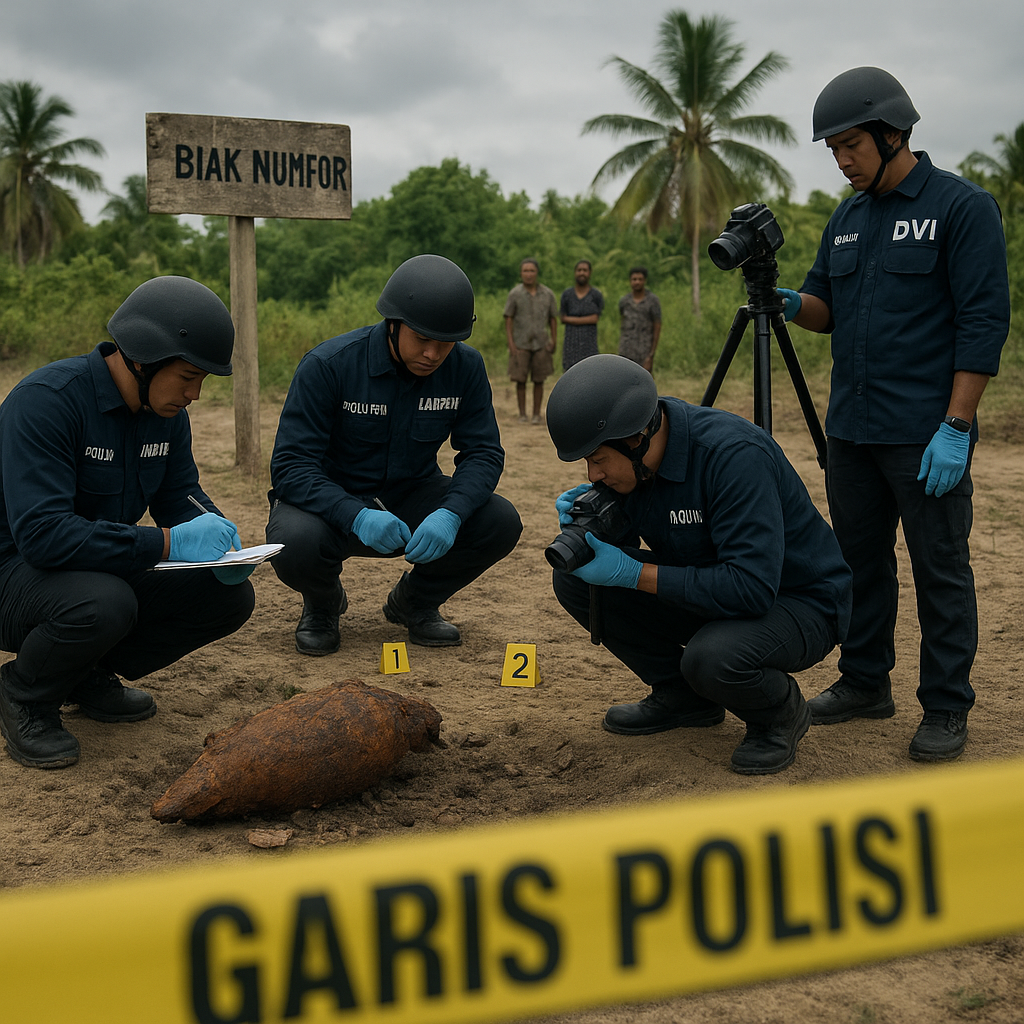Polda Papua ungkap hasil Labfor dan DVI terkait ledakan bom sisa PD II di Biak