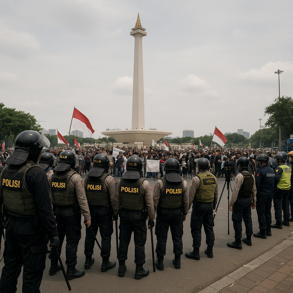 4.132 personel disiagakan guna pengamanan unjuk rasa di kawasan Jakpus