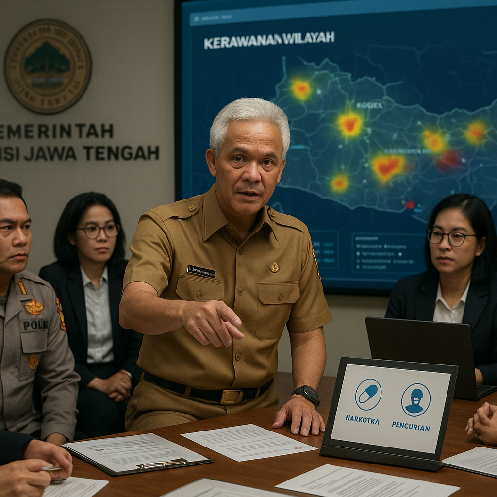 Ganjar Pranowo Instruksikan Penanganan Extraordinary Crime di Jateng Diperkuat