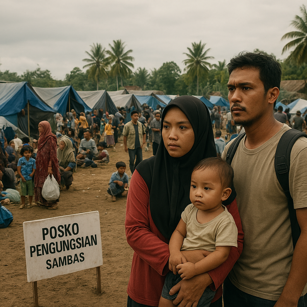 Ribuan Warga Masih Mengungsi Akibat Konflik Perbatasan di Kalimantan Barat