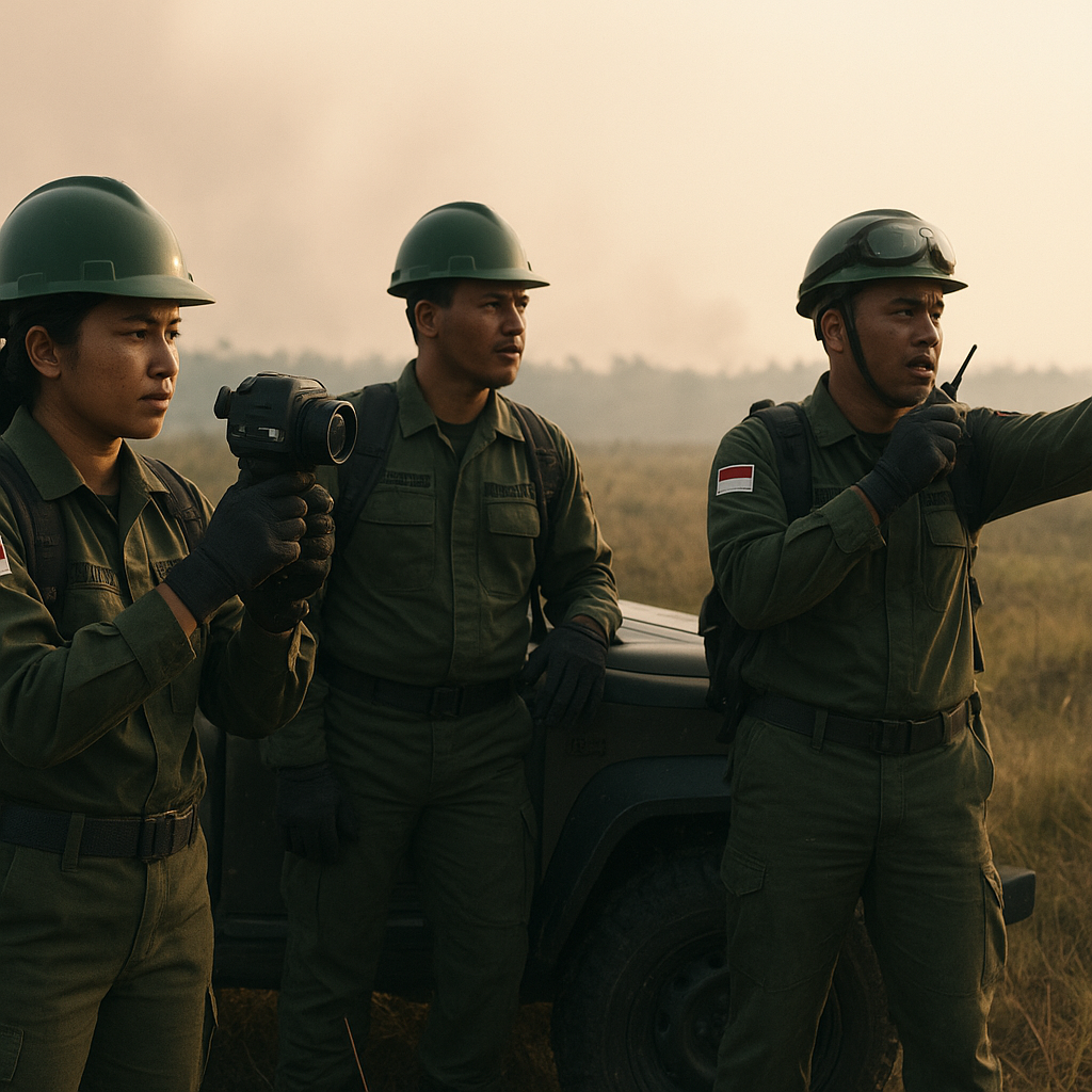 Antisipasi Karhutla, Satgas Manggala Agni Sumsel Kerahkan Personel Pantau Titik Panas