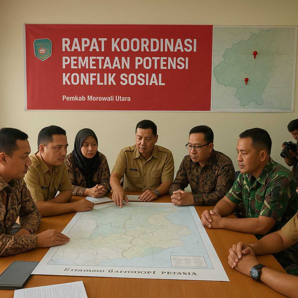 Pemkab Morowali Utara Gelar Rapat Koordinasi Pemetaan Potensi Konflik Sosial Pasca Ekspansi Kawasan Industri