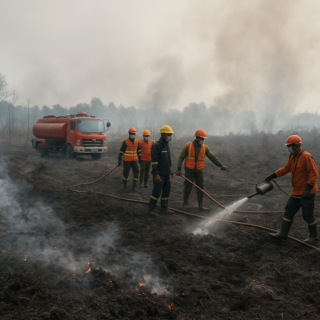 Karhutla di Pematang Pudu Bengkalis Meluas hingga 81 Hektare