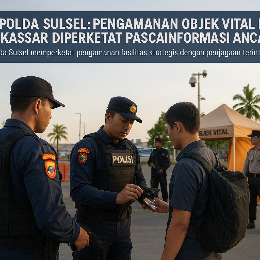 Kapolda Sulsel: Pengamanan Objek Vital di Makassar Diperketat Pascainformasi Ancaman