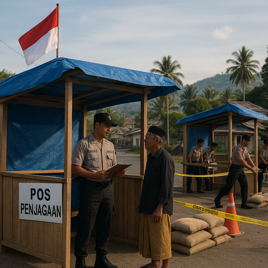 Cegah Bentrok Susulan, Polisi Bangun 2 Pos Penjagaan di Adonara Flores Timur