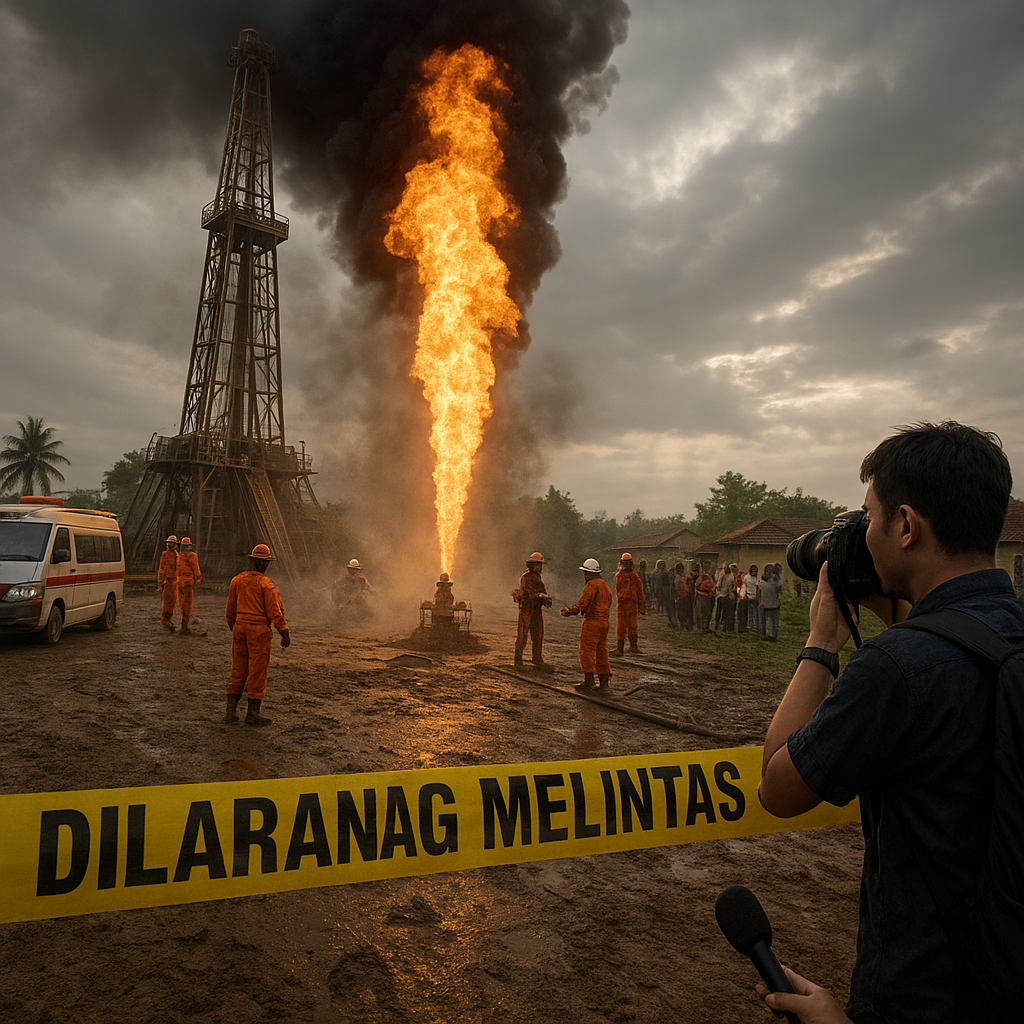 Kronologi Semburan Gas Misterius di Bangkalan, Saat Bor Sumur Gas Beraroma Elpiji Dan Api Berkobar