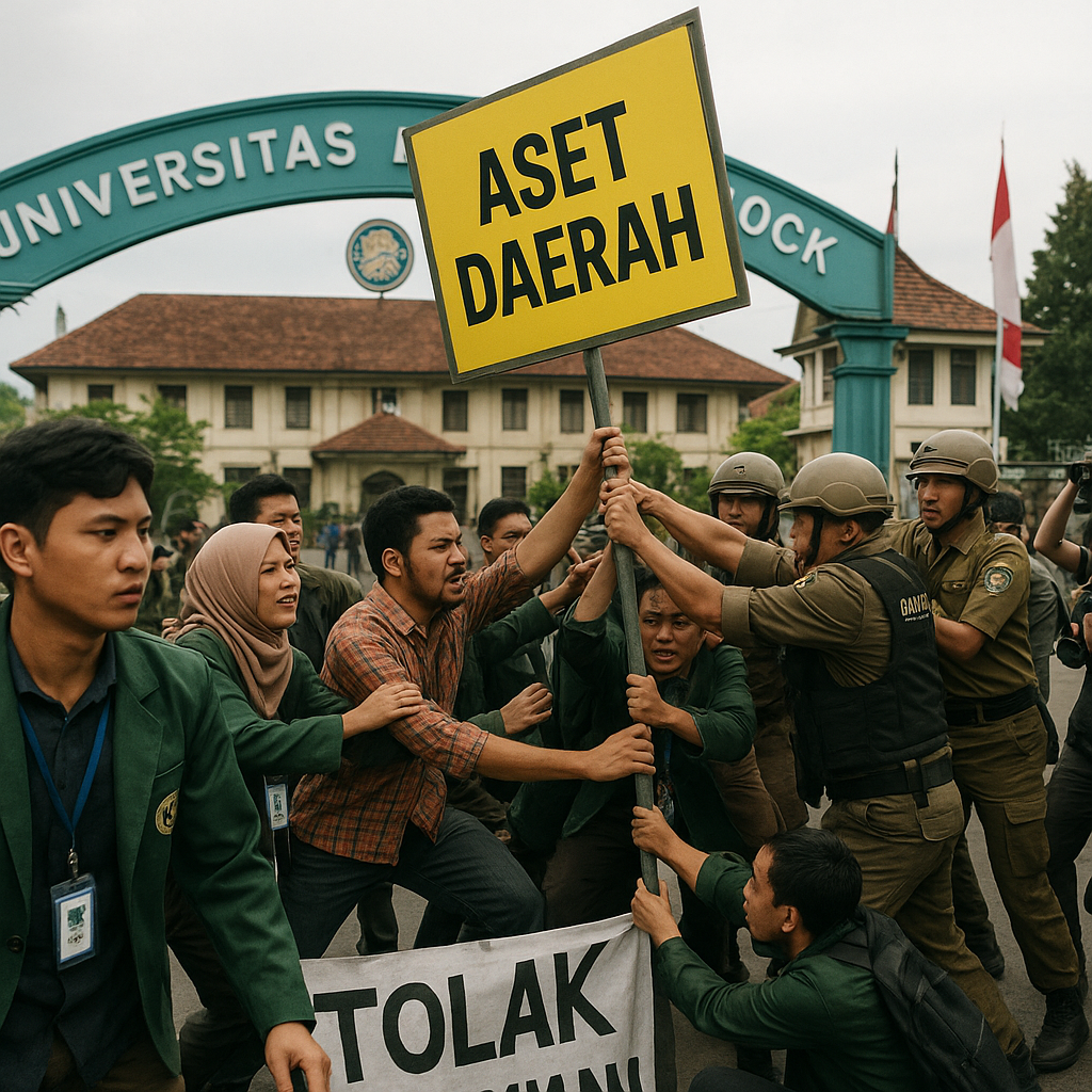 Bentrokan di Kampus Fort de Kock Bukittinggi Dipicu Sengketa Lahan dengan Pemkot