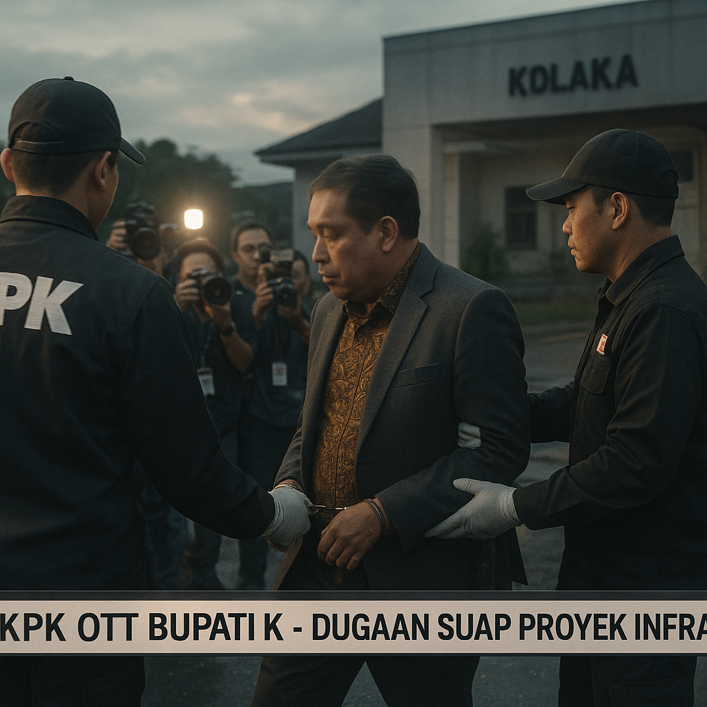 KPK Tangkap Bupati Kolaka Terkait Dugaan Suap Proyek Infrastruktur