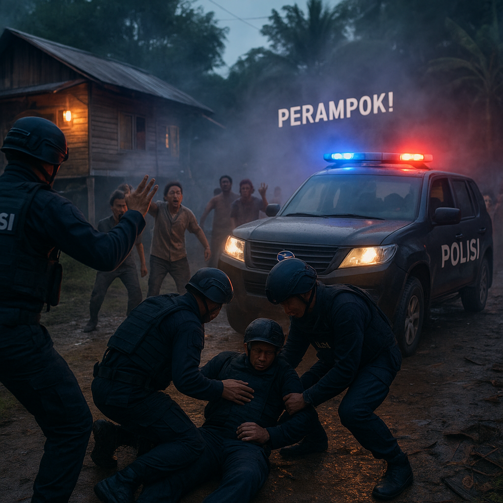 Detik-detik Polisi Diserang Balik Saat Gerebek Bandar Sabu di Katingan, Dipicu Teriakan 'Perampok'